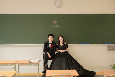 カラードレス　結婚式　前撮り　ウェディングドレス
