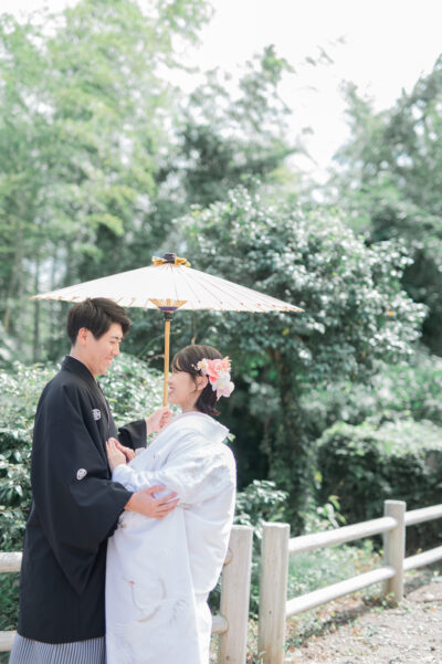 和装　ロケーション 白無垢　結婚式前撮り
