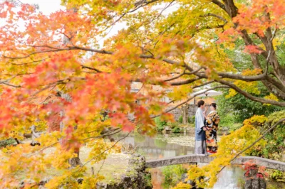 和装　紅葉　ウェディング