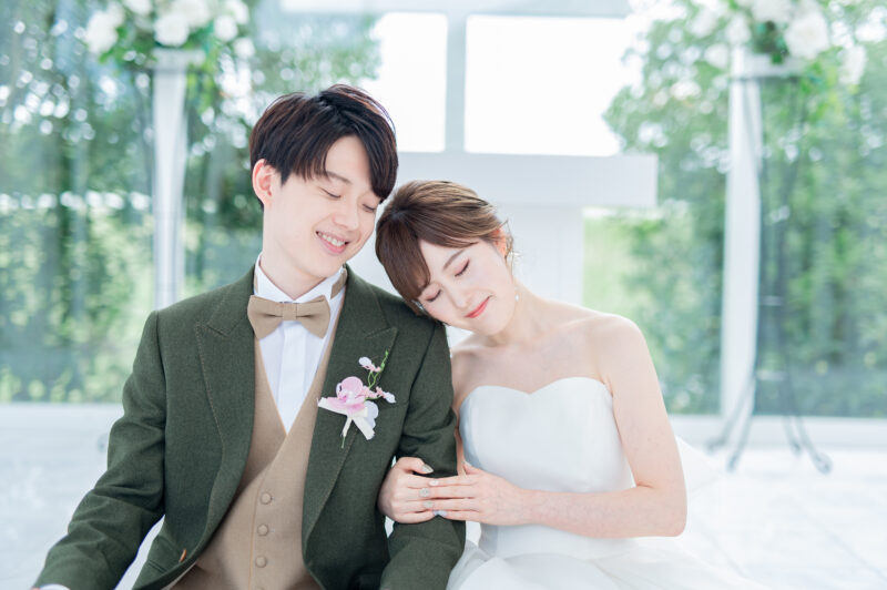 年賀状　結婚写真　ウェディング