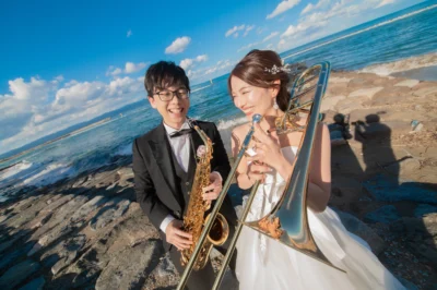 洋装ロケーション ウェディングドレス 結婚式前撮り