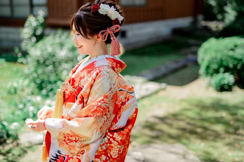 ウェディングフォト　色打掛　富山　結婚式
