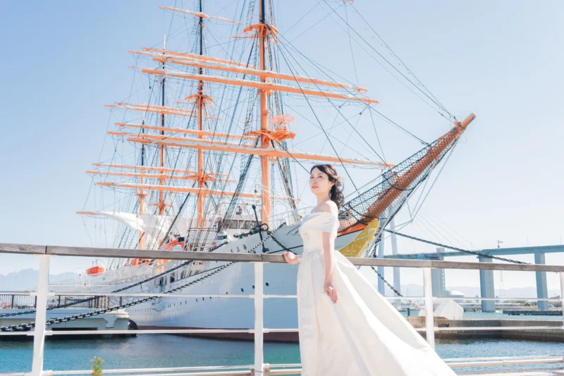 海王丸　フォト婚　フォトウェディング